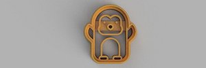 3D PENGUIN COOKIE CUTTER model