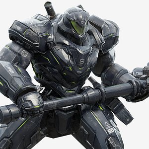 Low Poly - Cybernetic Jormungandr Son of Loki model