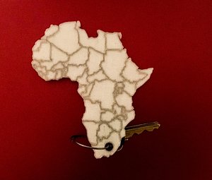 3D model Africa bottle opener and key chain