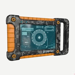 Sci Fi Tablet Tab-01 Low-poly