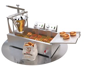 3D donut machine model