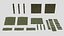 Pack tempiale shintoista giapponese basso poli con materiali PBR