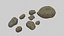 Pack tempiale shintoista giapponese basso poli con materiali PBR