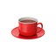 3D Red Tea Cup And Saucer