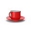 3D Red Tea Cup And Saucer