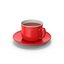 3D Red Tea Cup And Saucer