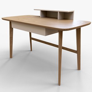 3D Table Desk Wood