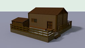 house hut 3D model