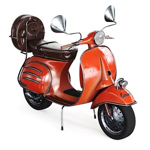 Vintage moto vespa bike