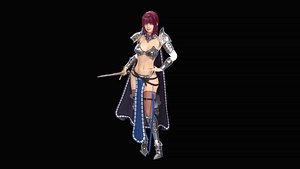 Girl knight 3D model