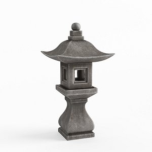 3D Japanese Lantern Toro 01