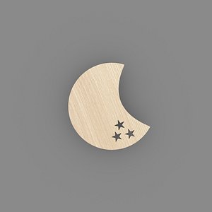 3D moon lamp model