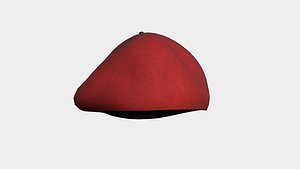 Female Beret Hat 08 Red - Character Fashion Design 3D model