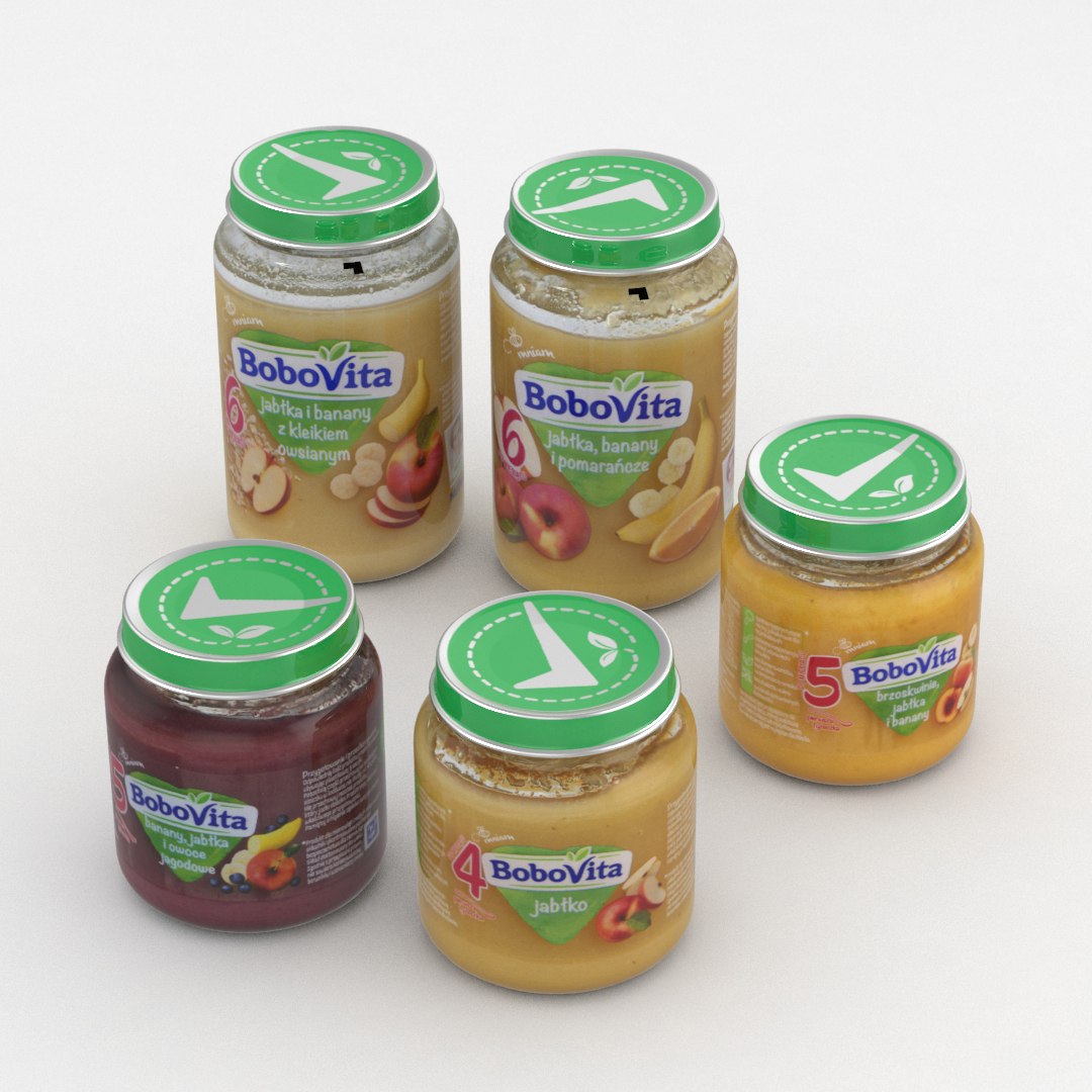 3D Model Baby Food Jar - TurboSquid 1362988