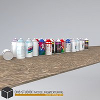 Spray cans_dirty