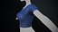 T-shirt blu femminile stile 2