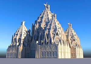 3D Gaudi Palace model