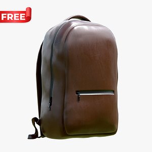 Premium Brown Leather Backpack