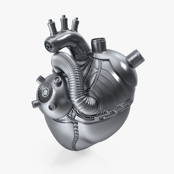 3D model Cyberpunk Robotic Heart Chrome