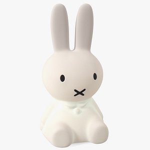 Turned On Miffy Star Rabbit Lamp