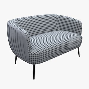 Sofa Accent 2-seater 3D model
