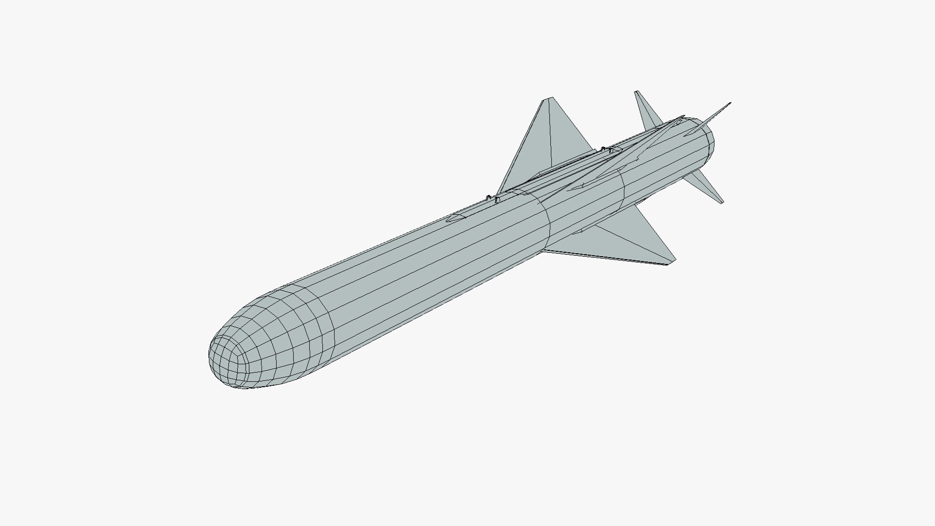 ASM-2 Japanese Anti-Ship Cruise Missile 3D Model - TurboSquid 1821154