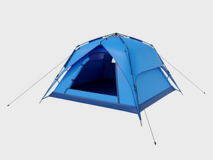 3D BARRACA CAMPING model
