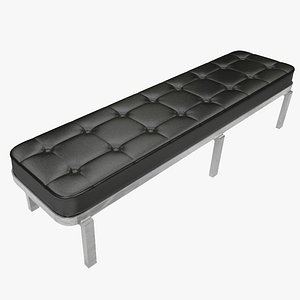 3D quilted bench model