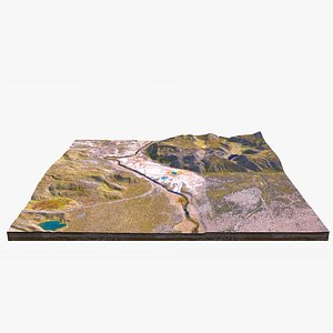3D Yellowstone Excelsior Geyser model
