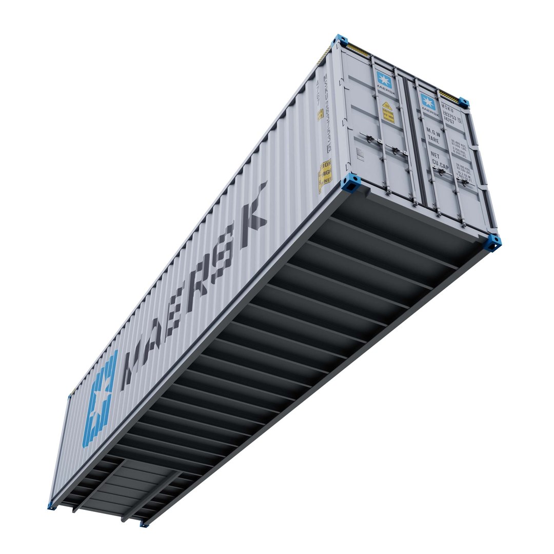 3D Model Container 40FT High Cube Maersk - TurboSquid 2070073