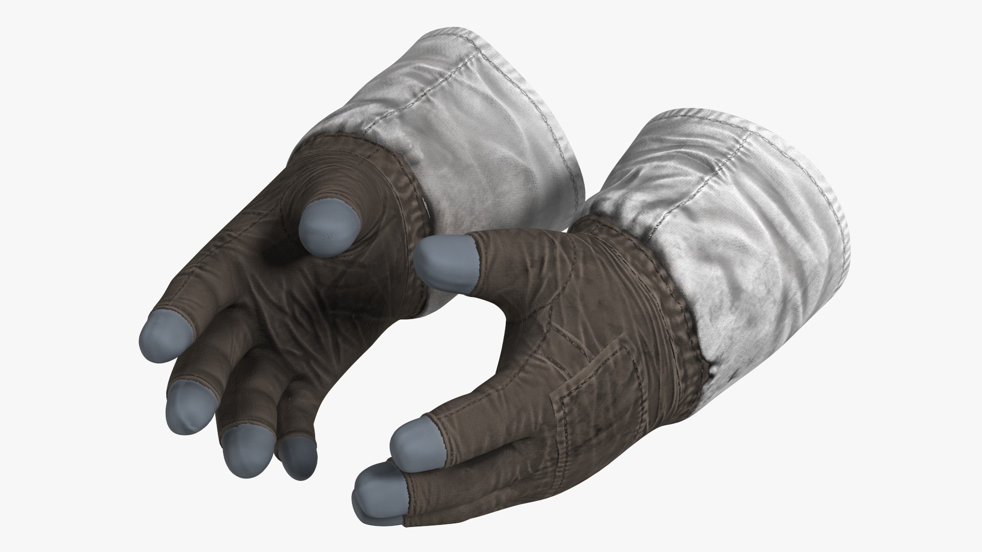 Space Protective Gloves 3D model preview