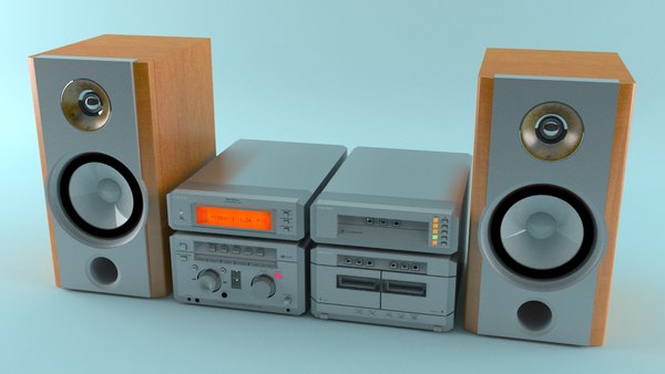 modelo 3d Sistema de componentes estéreo - TurboSquid 871342