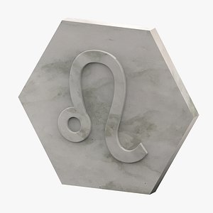 3D marble leo model