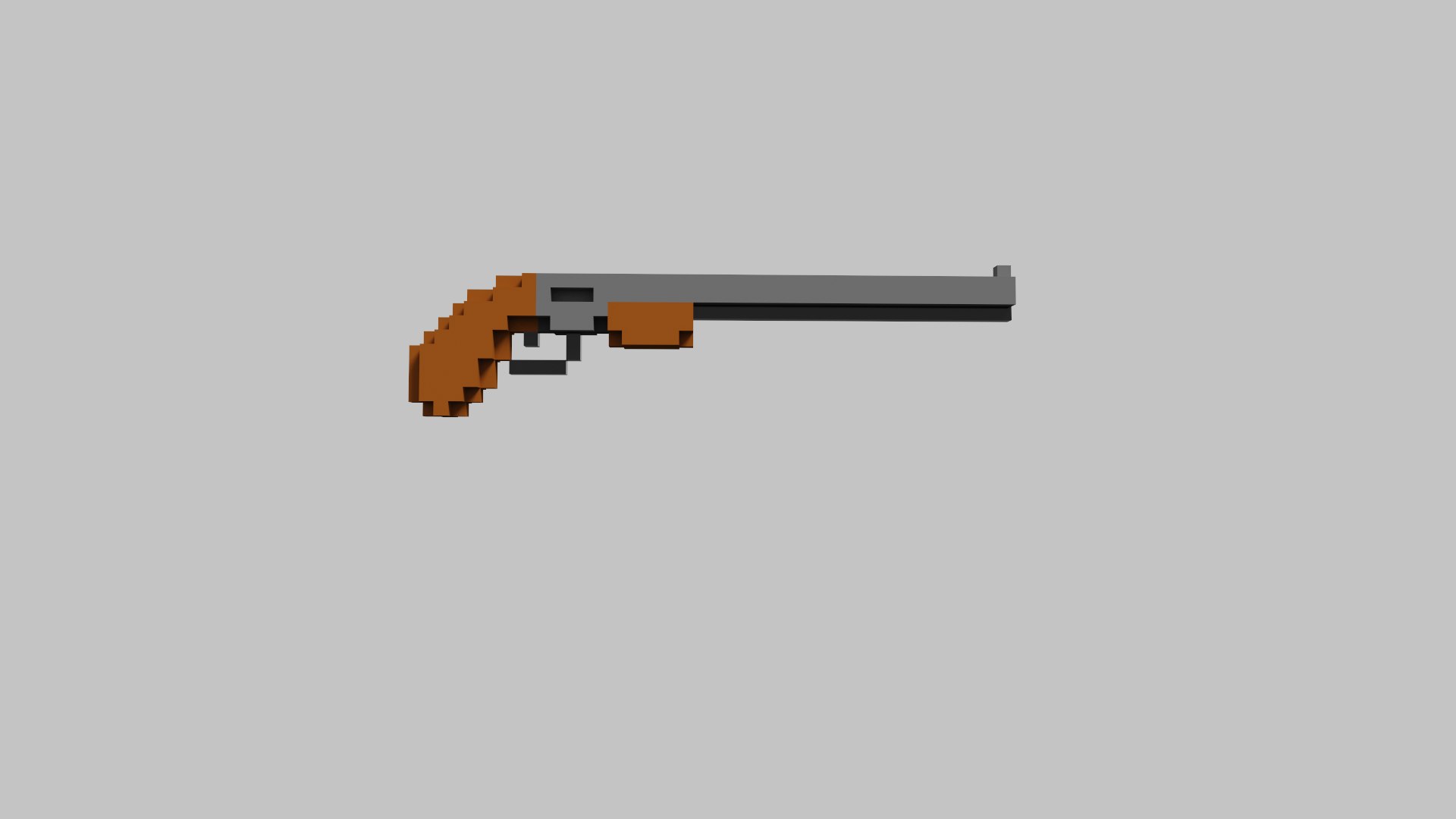 3D Shotgun Voxel - TurboSquid 1847521