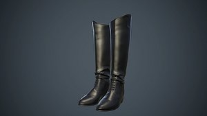 3D model boots riding