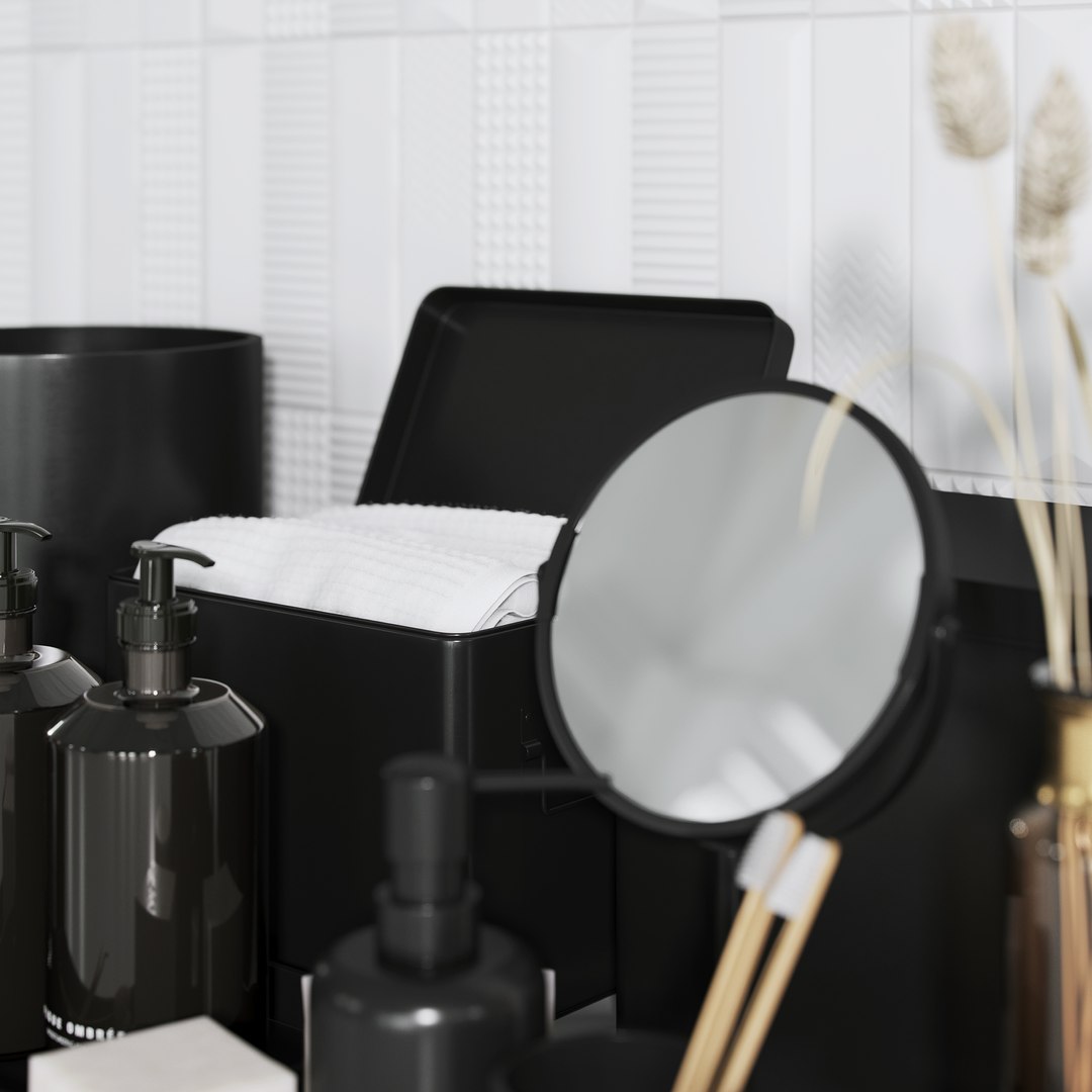 Zara Home Bathroom Set 3D - TurboSquid 1580122
