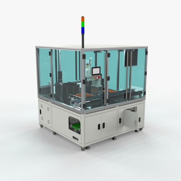 modelo 3d Automatic Tray Feeding and Assembly Line - TurboSquid 1972492