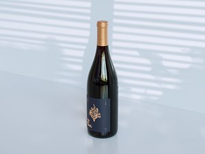 Red Wine Bottle 3D