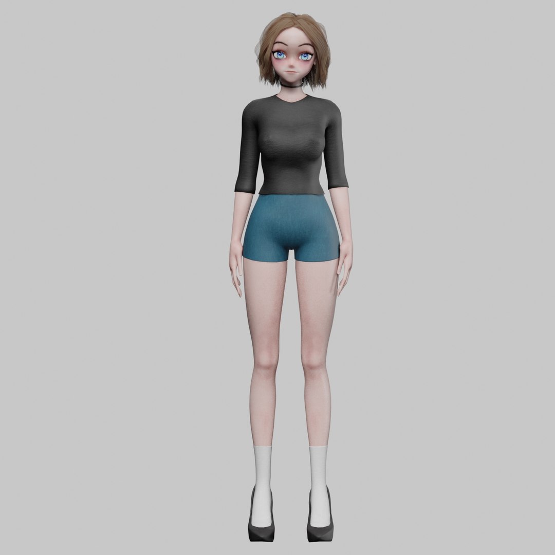 3D Standard Basic Girl V30816 - TurboSquid 2272077