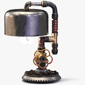 3D steampunk lamp