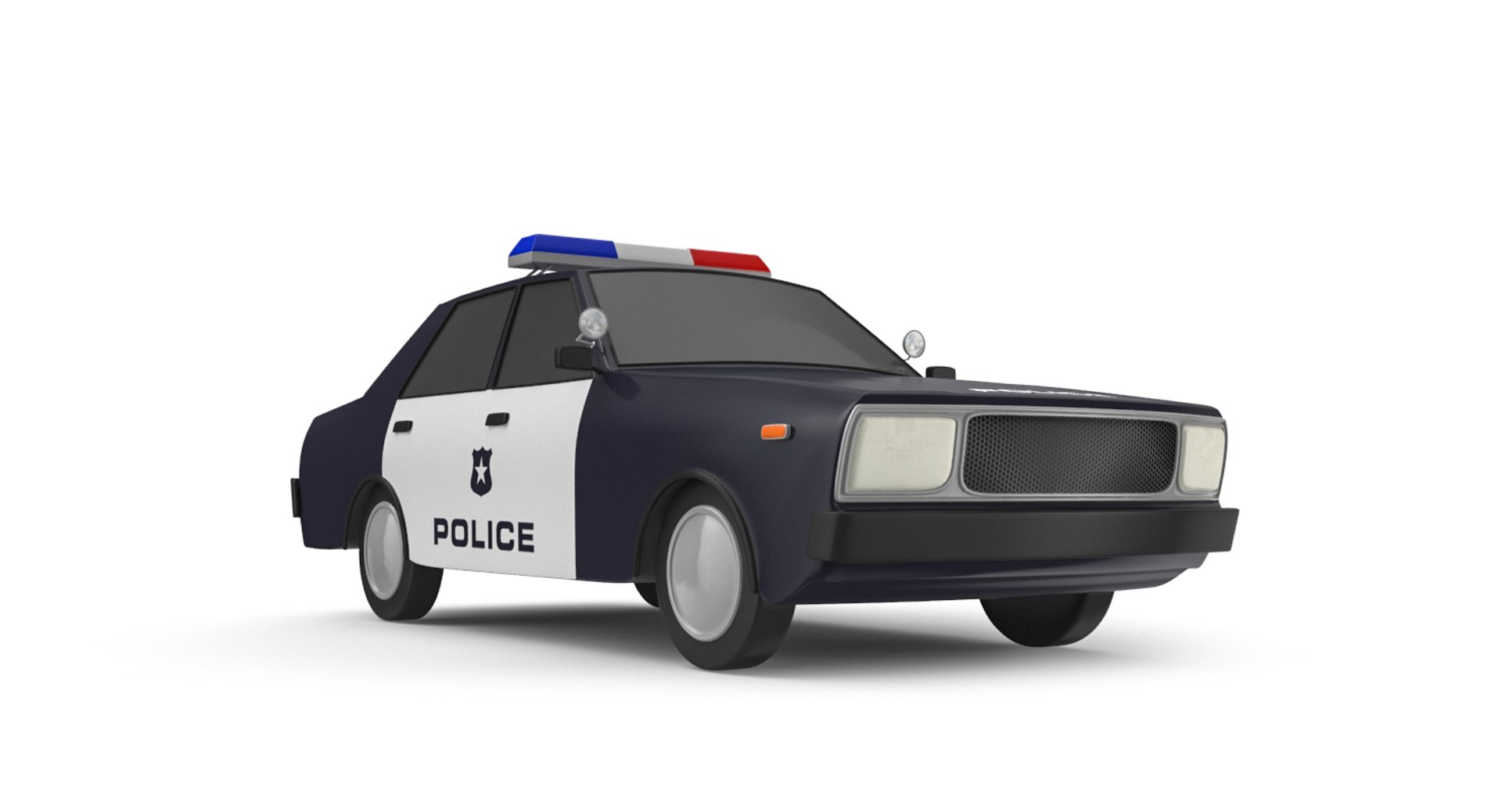 3D model cartoon police station car games - TurboSquid 1382519