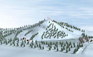 3dsmax slalom ski