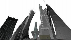cartoony buildings max free