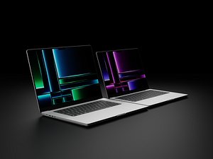 Apple MacBook 2023 Collection in Official Design 3D