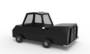 cartoon car Low-poly