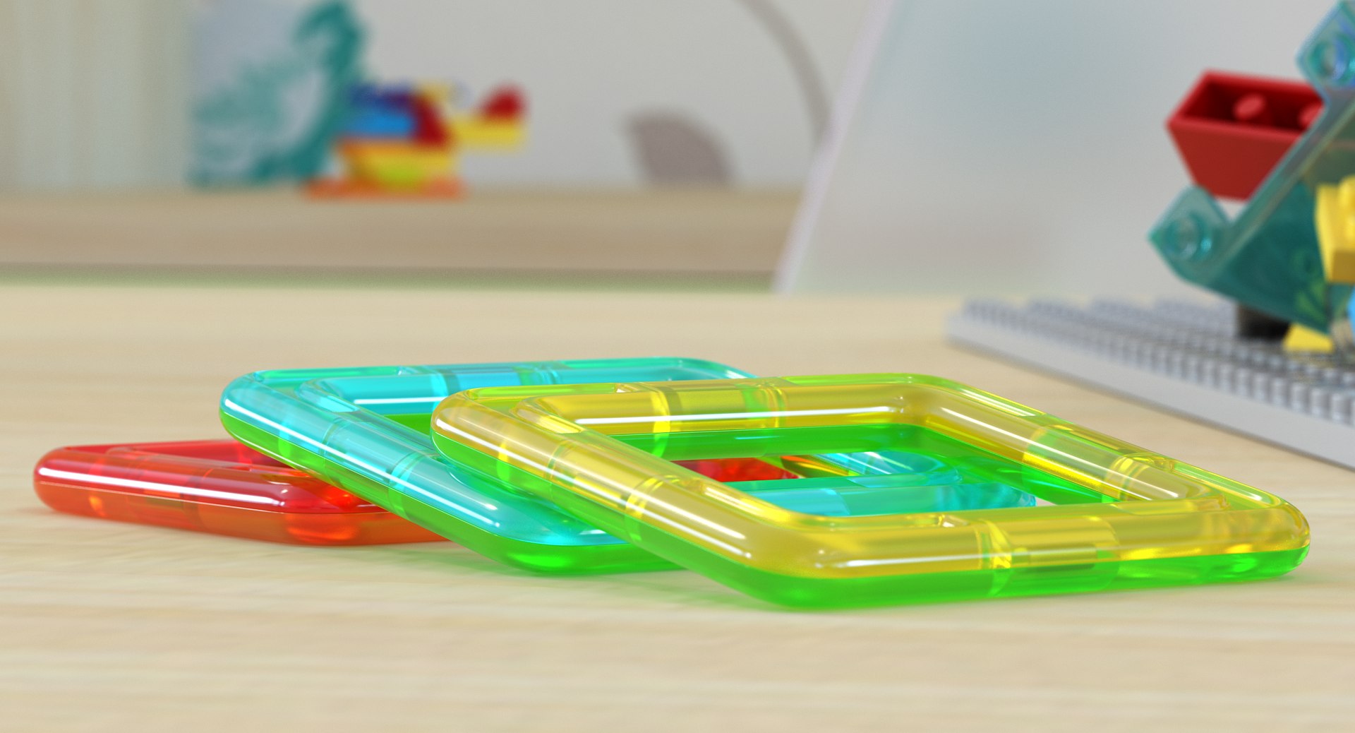 designer colored rectangles 3D model TurboSquid 1337496