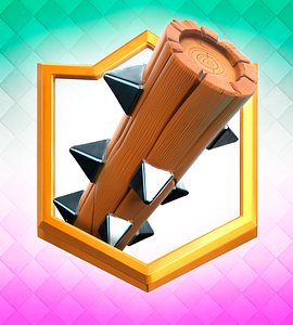 3D Clash Royale The Log Card model