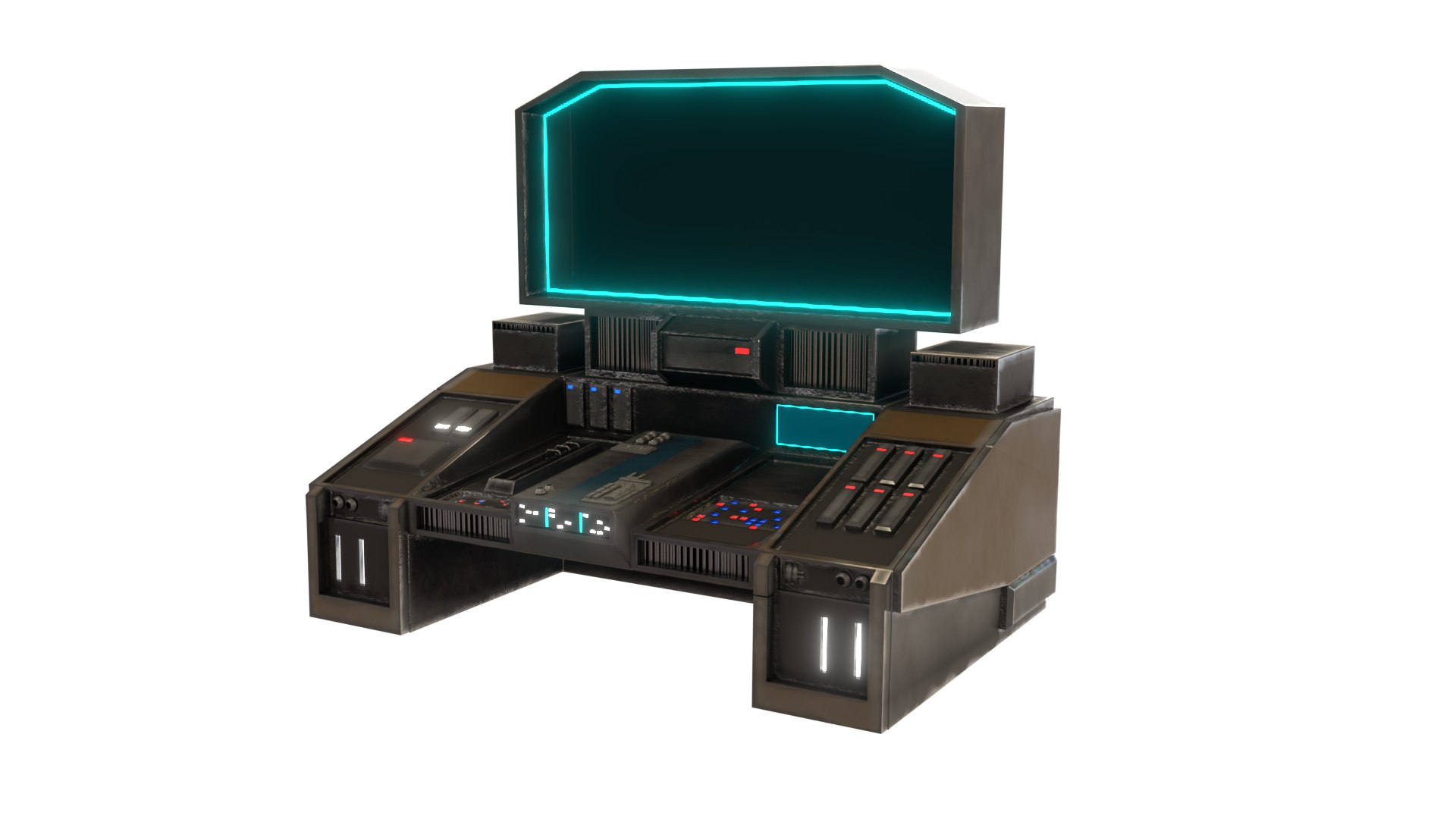 3D Data Terminal SciFi Computer Model - TurboSquid 2351760
