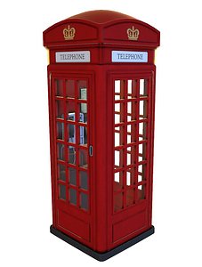 Phone Box UK (Old Red)