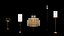 Collezione di luci multiple glamour minimaliste